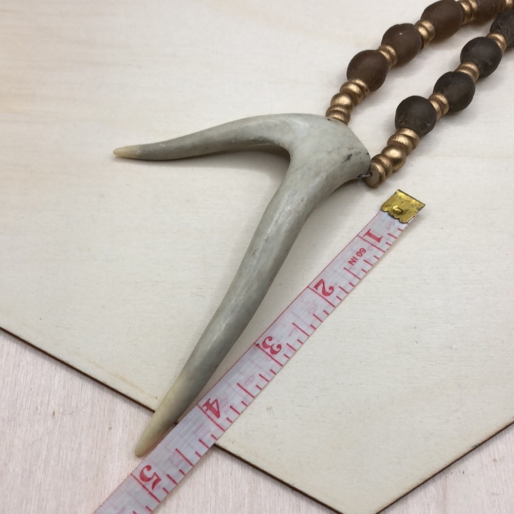 Curated Bundle Antler Beaded Statement Necklaces … - image 7